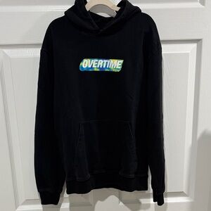 Overtime Black Kids Hoodie